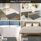 Cobblestone Embossed Bath Mat | Non-Slip & Absorbent | Machine Washable | 40×60cm