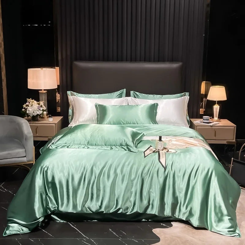 Lan Duo Mao Silk Blend Duvet Cover Set Mulberry Silk Edition