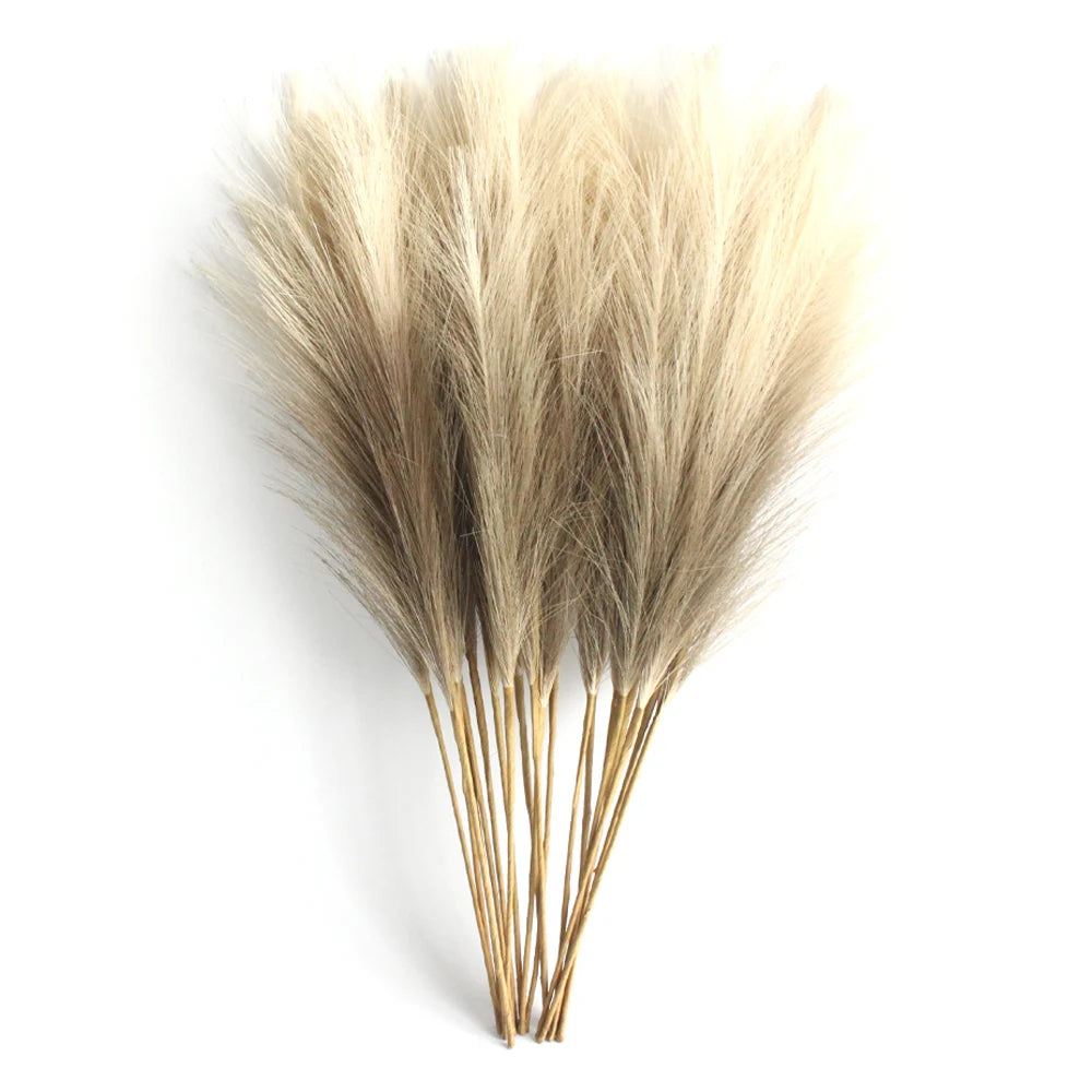 Six Pieces Artificial Pampas Grass For DIY Floral Arrangements Wedding Decor