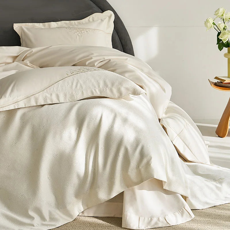 Svetanya Egyptian Cotton Jacquard Bedding Set 1200TC Elite
