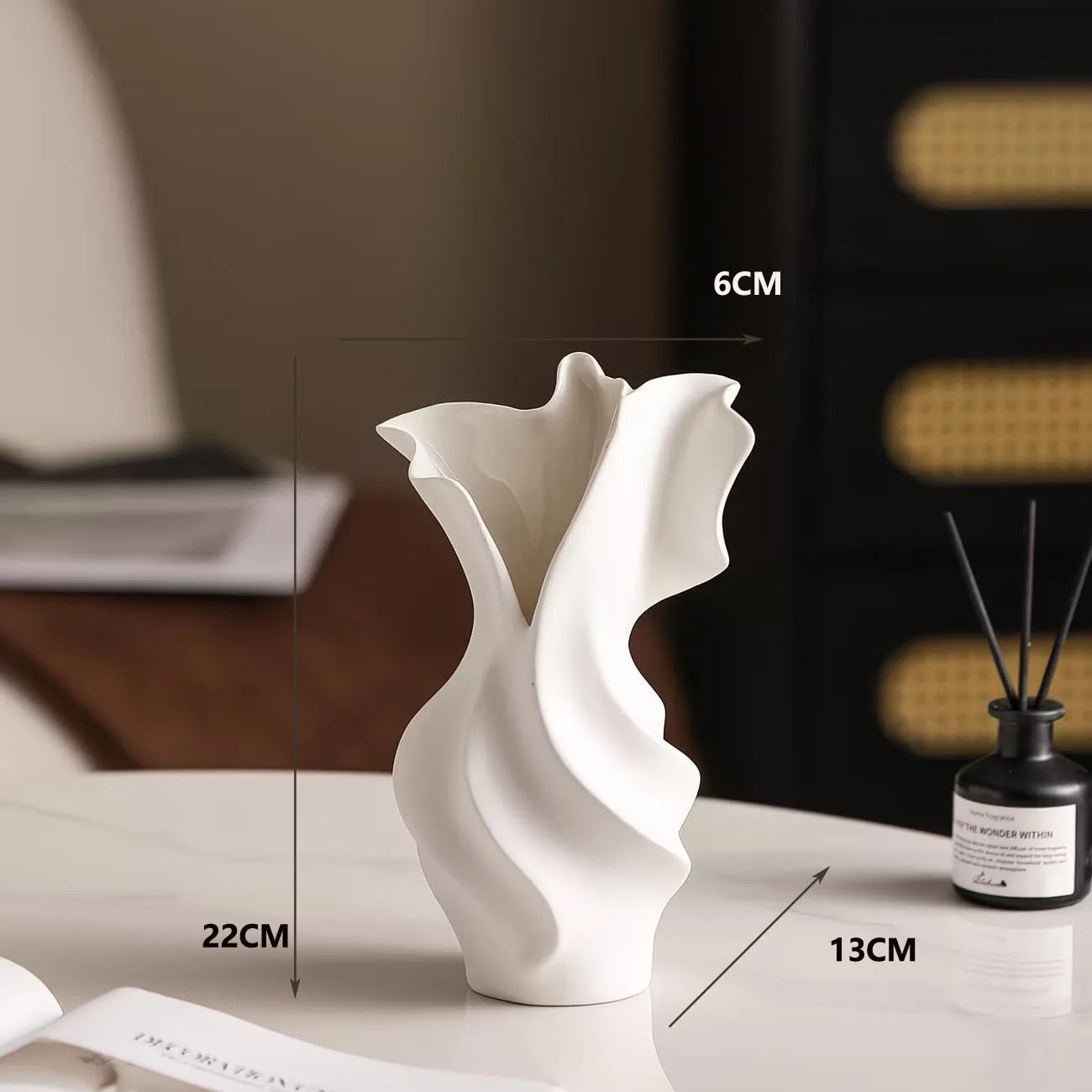 Artisan Black & White Ceramic Vase | Creative Luxury Home Décor
