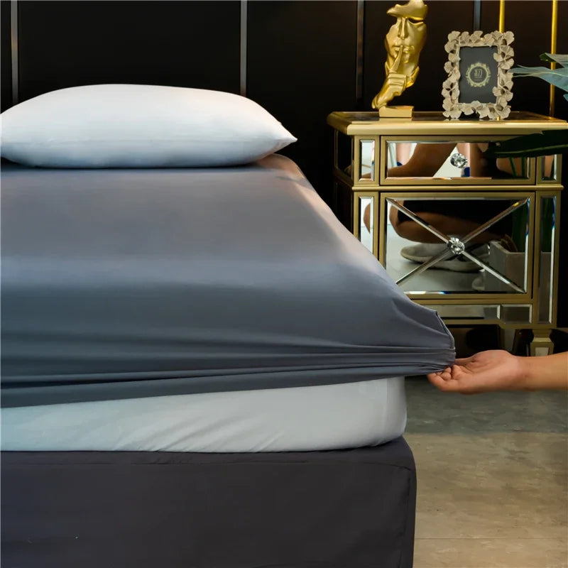 Cha Yu Paicn Natural Silk Fitted Sheet Double King Silk Twill Exclusive