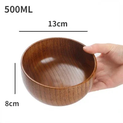 Elegant Jujube Wooden Bowls