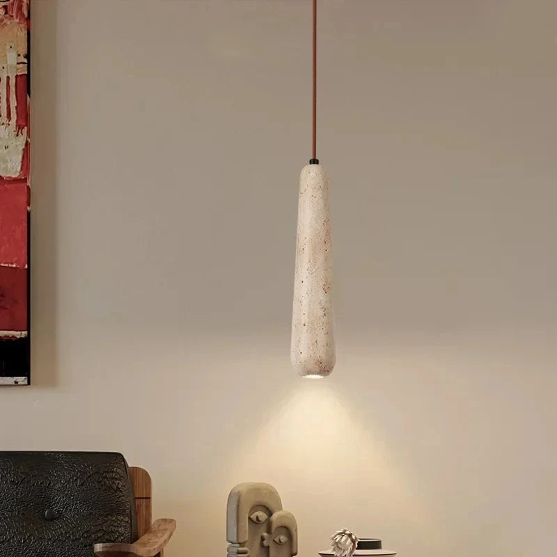 New Retro LED Japanese Cave Stone Chandelier Warm Amber Glow Limited Edition