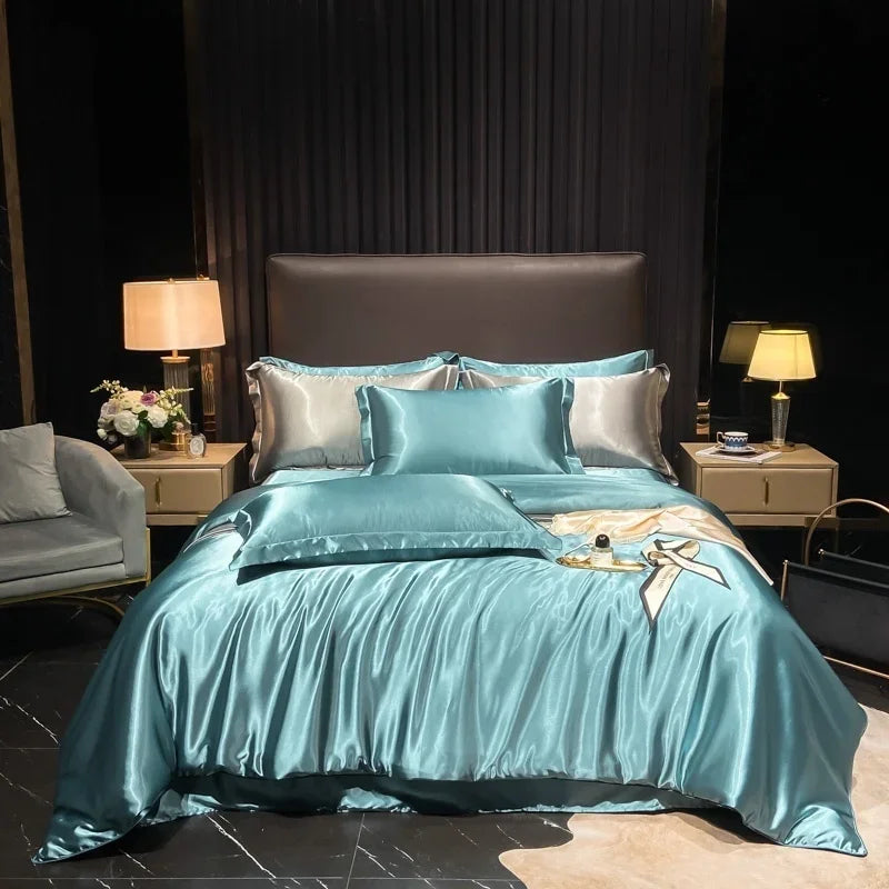 Lan Duo Mao Silk Blend Duvet Cover Set Mulberry Silk Edition