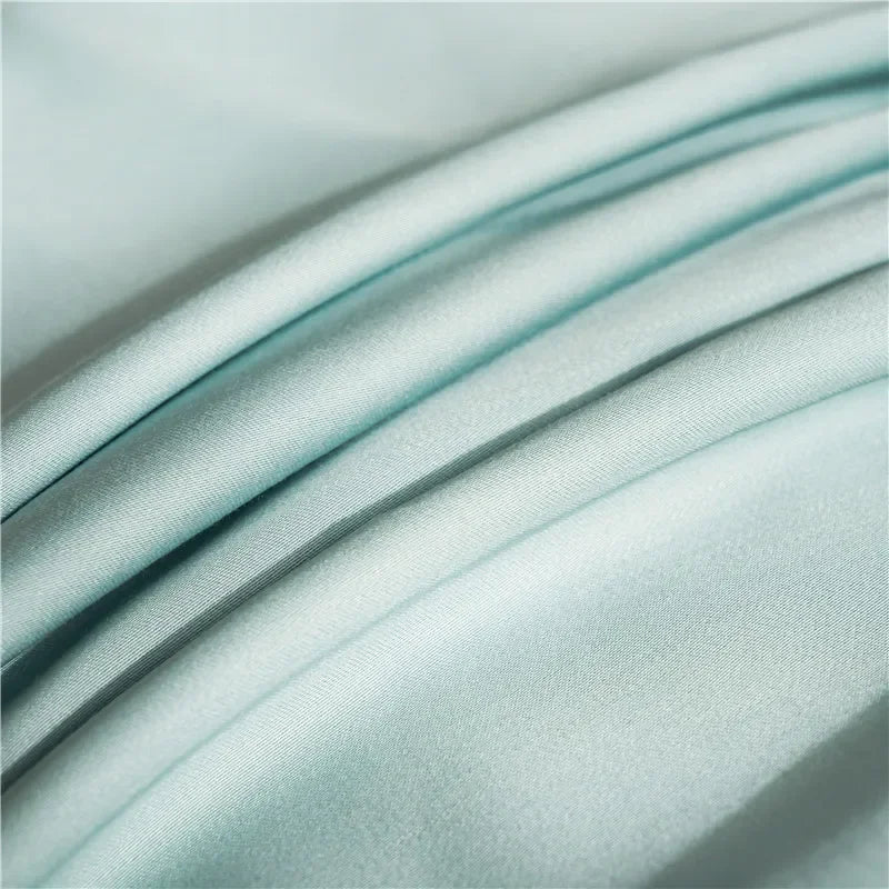 Cha Yu Paicn Natural Silk Fitted Sheet Double King Silk Twill Exclusive