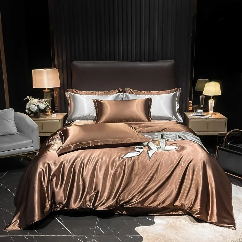 Lan Duo Mao Silk Blend Duvet Cover Set Mulberry Silk Edition