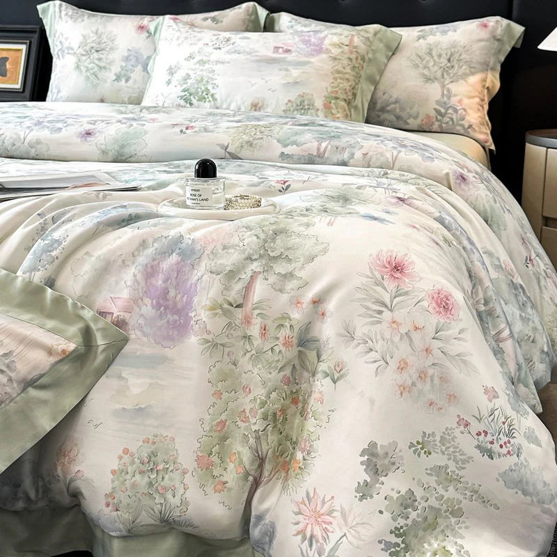 Lyocelluxe Floral Bedding Set Lyocell Collection Boutique