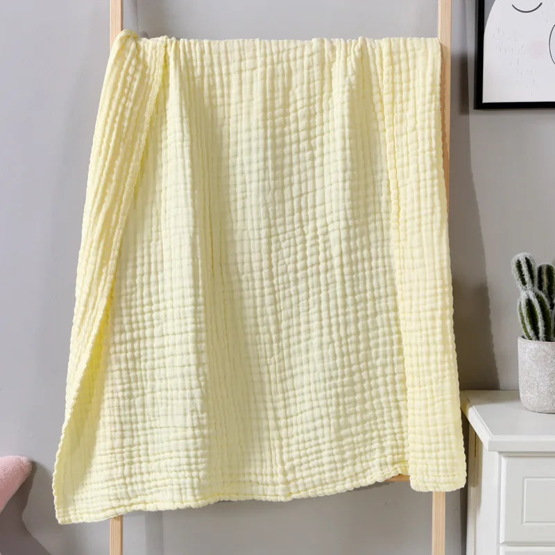 Baby Cotton 6 Layer Gauze Throw Blanket Waffle Weave Limited Edition