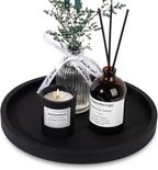 Silicone Bathroom Tray Round Vanity Tray Decorative Soap Holder Kitchen Countertop Organizer Coffee Table Decor for Candle