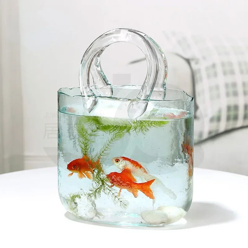 Designer Bag-Silhouette Glass Vase | Nordic Luxury Home Décor