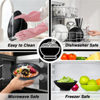 Thickened Plastic Ramen Bowl Anti-Slip Salad Bowl Solid Color Perfect for Kitchen Restaurant Lamian Noodles bowl(NOT CERAMIC)