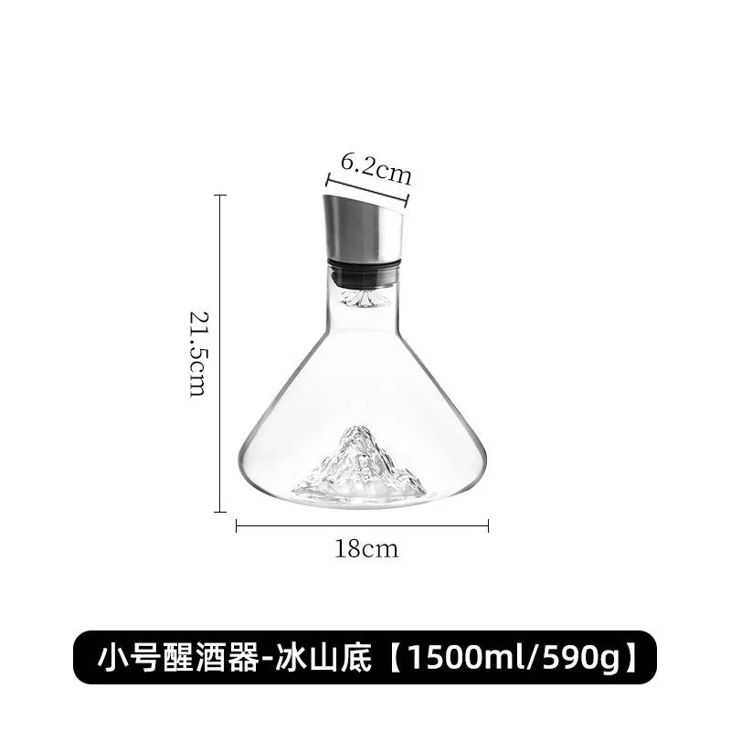 Handmade Crystal Whisky Decanter – Contemporary Home Bar Essential for Cocktail Shakers