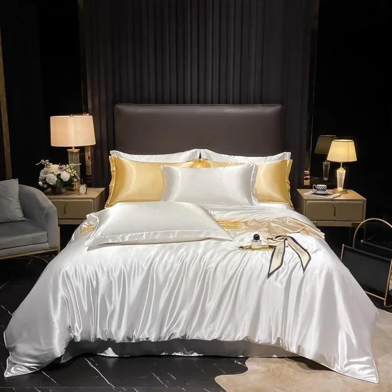 Lan Duo Mao Silk Blend Duvet Cover Set Mulberry Silk Edition