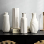 Pure White Ceramic Vase | Timeless Minimalist Home Décor