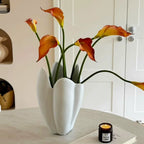 Frosted Lotus Ceramic Vase | Artisan Chinese Home Décor