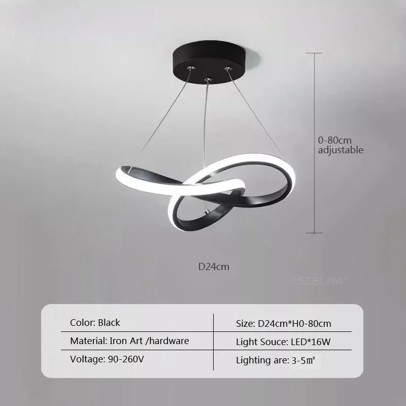 Pumous LED Pendant Light Nordic Collection Two Tone Elite