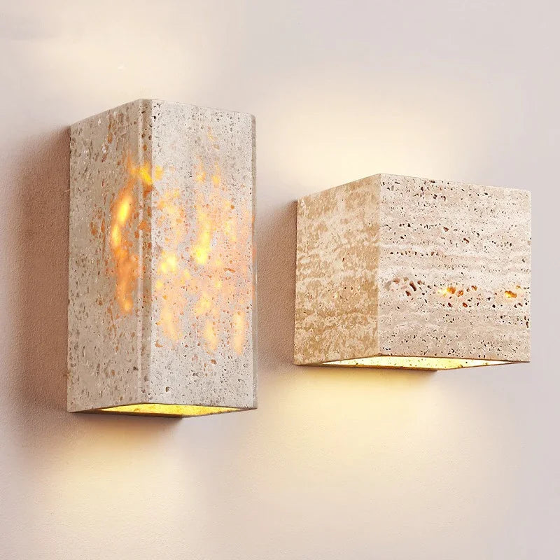 Wabi Sabi Yellow Marble Wall Lamp Exclusive Edition