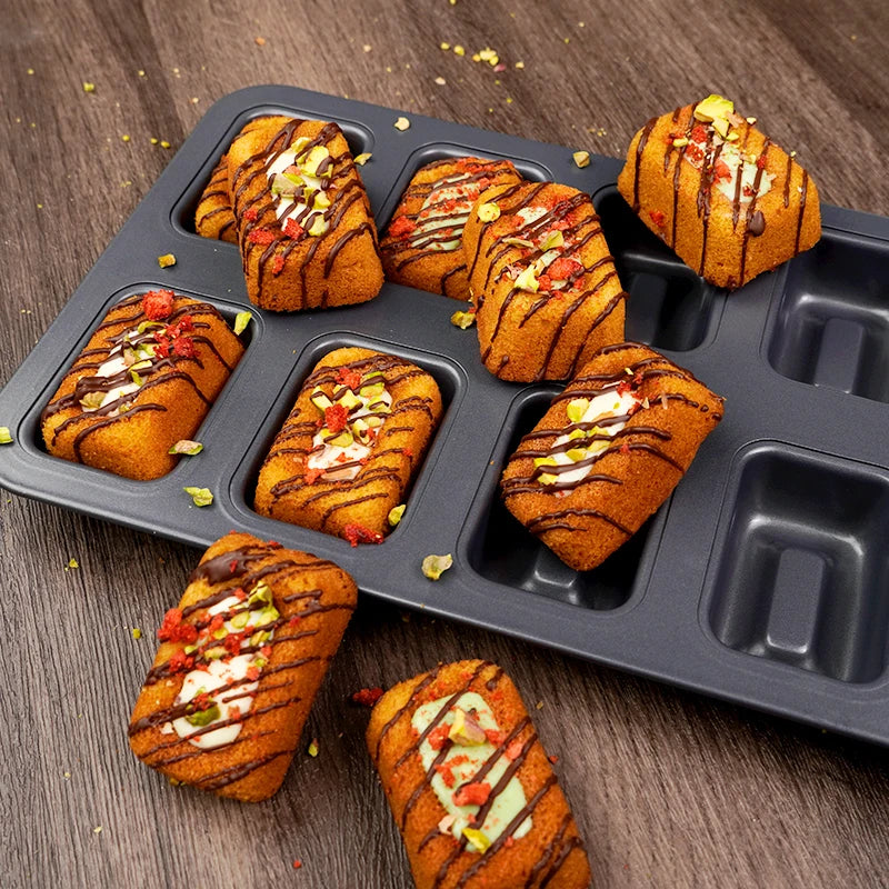 BritBake 8 Cavity Carbon Steel Madeleine Pan Limited