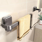 Boutique Zinc Alloy Foldable Towel Rail No Drill Mount