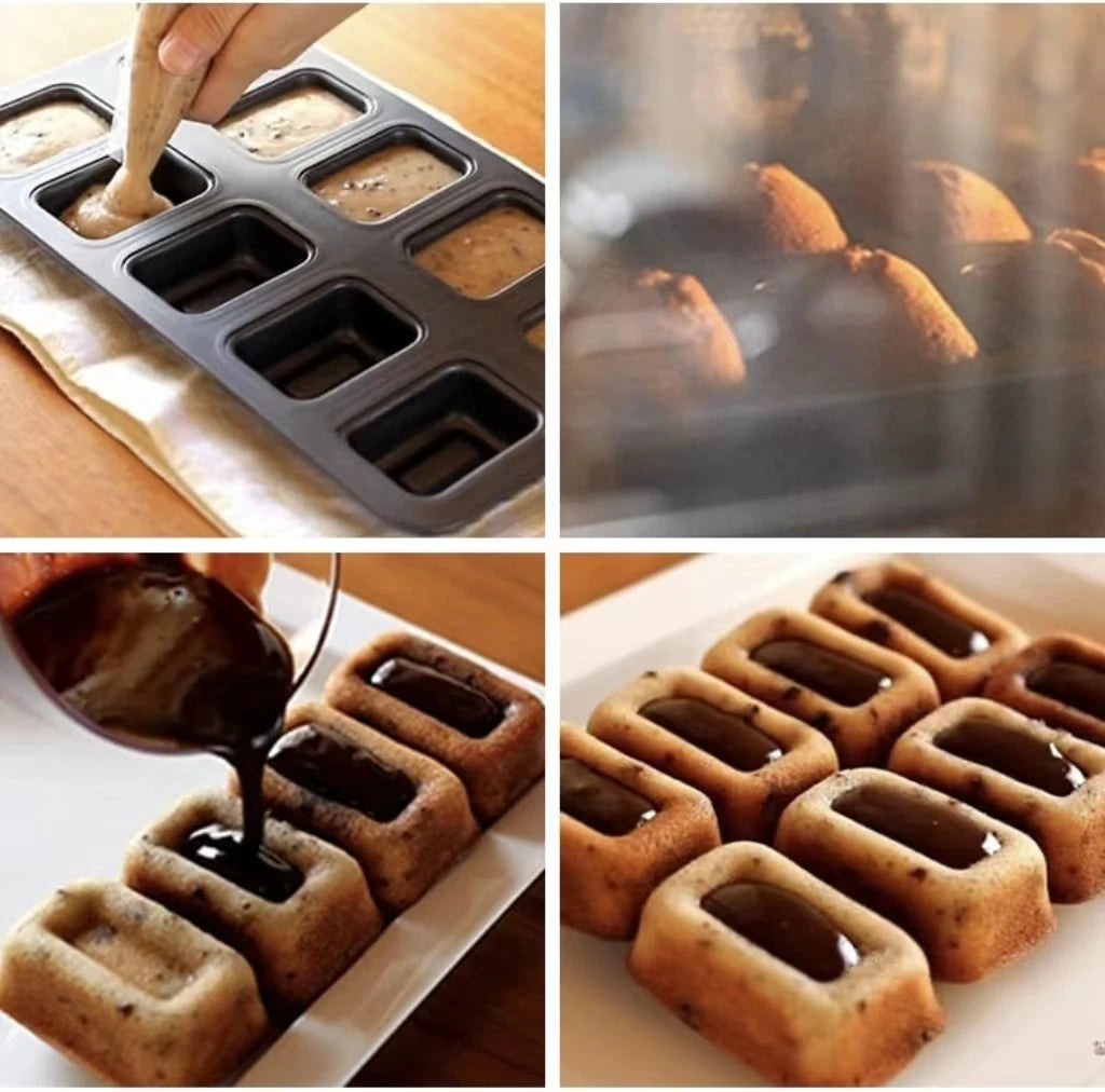 BritBake 8 Cavity Carbon Steel Madeleine Pan Limited