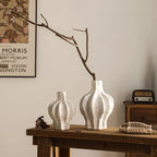 Handmade Matte Pottery Vase | Zen Retro Home Décor