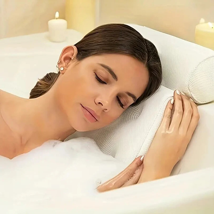 Luxury Bath Cushion – The Best Bath Pillow for Tub Comfort and Neck Support