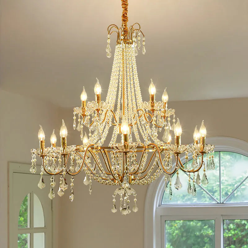 Artpad Gold Crystal Chandelier Pearl Beads Limited Edition