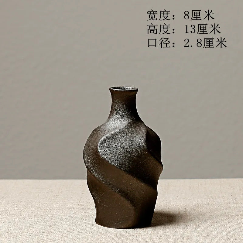 Abstract Terracotta Vase