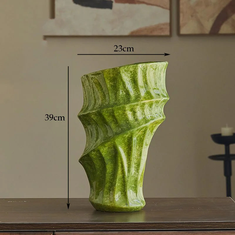 Jingdezhen Long Tube Ceramic Vase | Traditional Chinese Luxury Home Décor