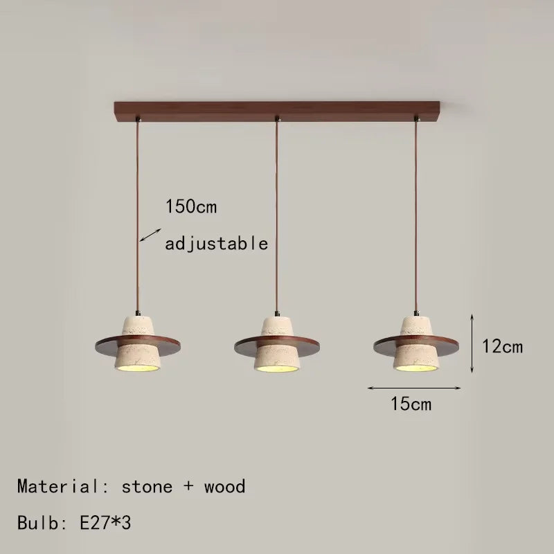 Brandless Yellow Cave Stone Bedside Pendant Light Wabi Sabi Ltd