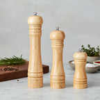 Oak Wood Salt & Pepper Mill | Manual Spice Grinder