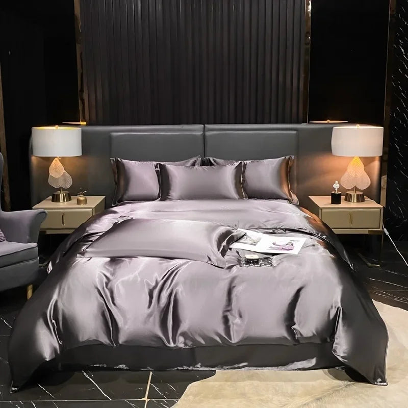 Lan Duo Mao Silk Blend Duvet Cover Set Mulberry Silk Edition