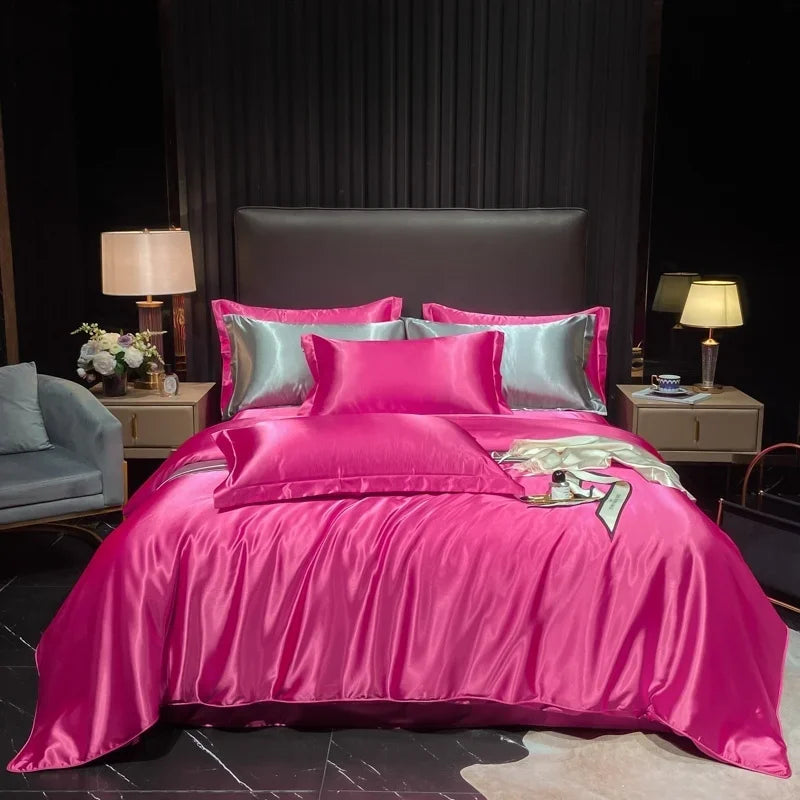 Lan Duo Mao Silk Blend Duvet Cover Set Mulberry Silk Edition