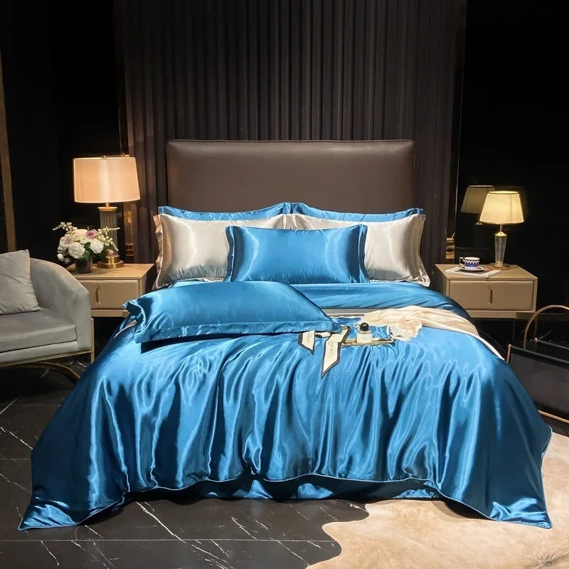 Lan Duo Mao Silk Blend Duvet Cover Set Mulberry Silk Edition