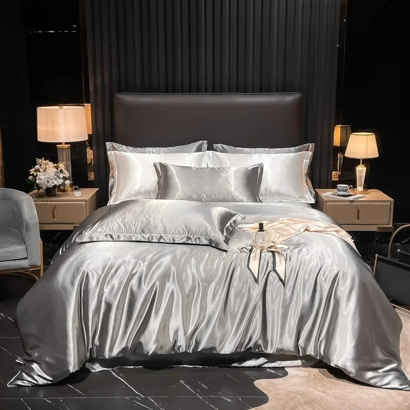 Lan Duo Mao Silk Blend Duvet Cover Set Mulberry Silk Edition