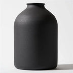 Matte Black Metal Vase For Dried Flowers Wedding Gift Home Decor