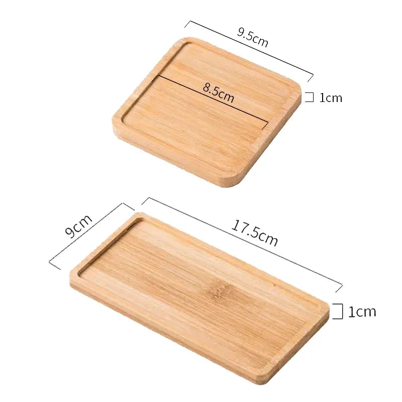 Elegant Bamboo Organizer Tray Set