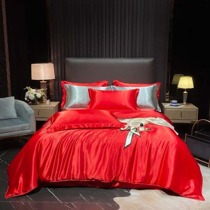 Lan Duo Mao Silk Blend Duvet Cover Set Mulberry Silk Edition