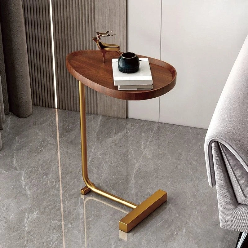 Elegant C-Shaped Side Table