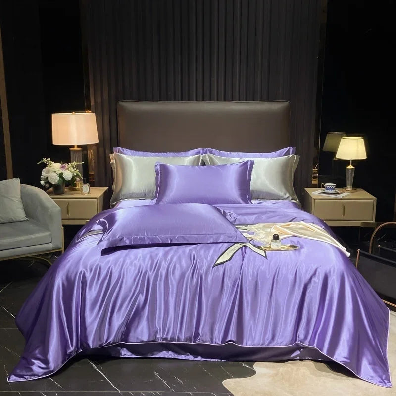 Lan Duo Mao Silk Blend Duvet Cover Set Mulberry Silk Edition