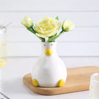 Creative Cartoon Ceramic Vase Cute Duck Flower Arrangement Hydroponic Home Decor Living Room Foyer Decoration