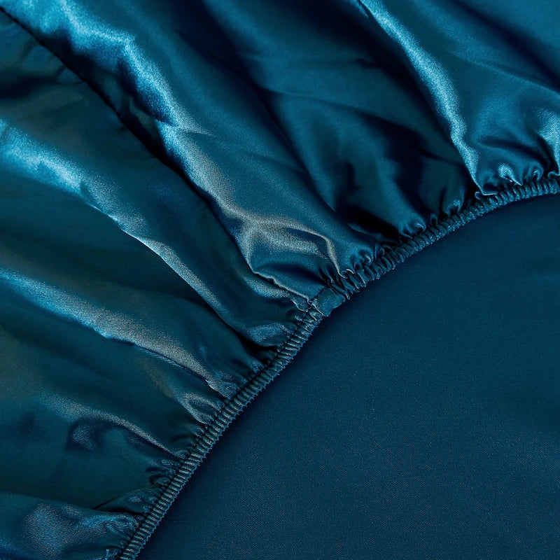 Cha Yu Paicn Satin Fitted Sheet 90x200 Hotel Collection