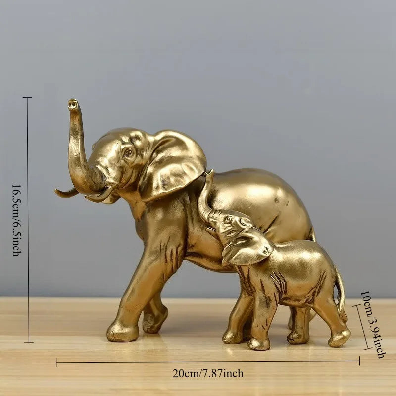 Sculptural Elephant Figurine | Luxury Resin Statue for Home Décor & Gifting