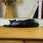 Geometric Cat Sculpture | Luxury Resin Figurine for Modern Home Décor