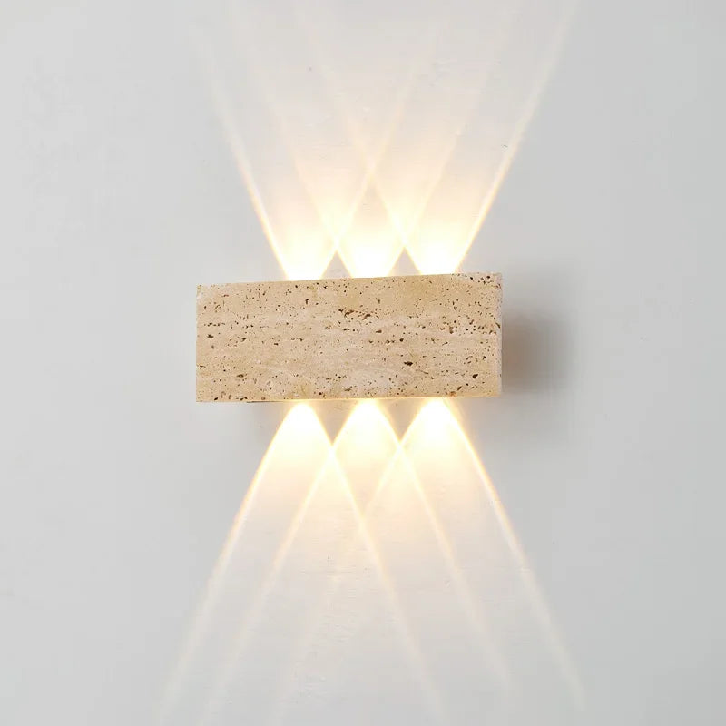Wabi-Sabi Stone Wall Lamp Outdoor 12W LED Heritage Edition
