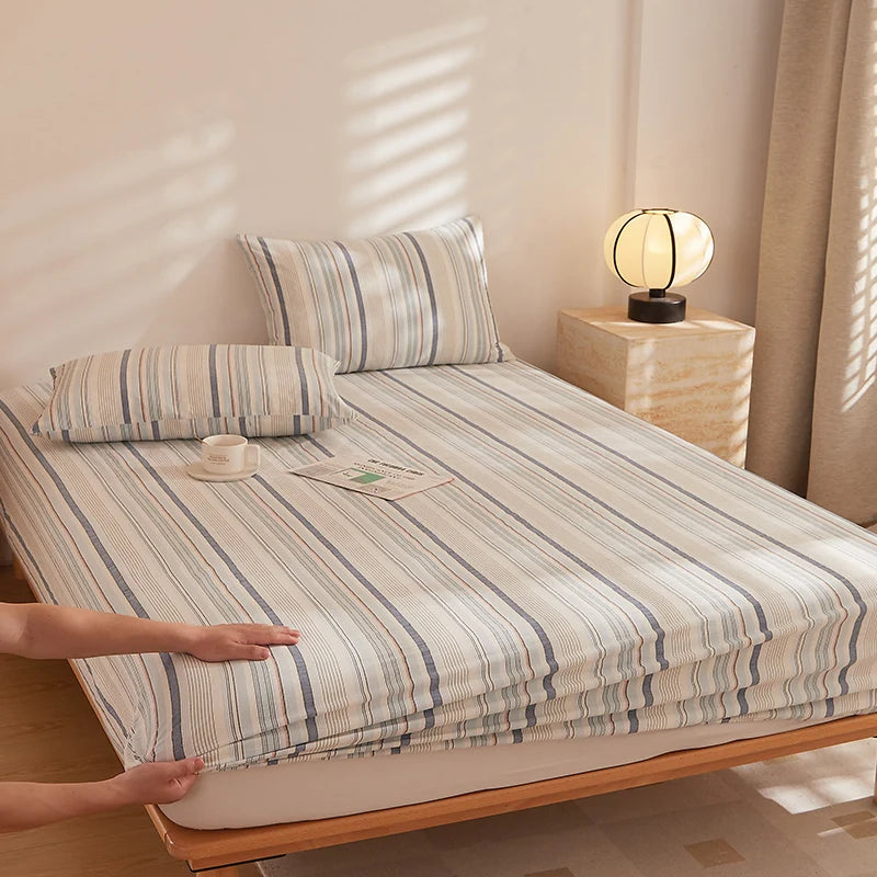 BotaniLuxe Floral Patchwork Cotton Fitted Sheet Exclusive