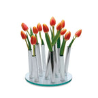 Acrylic & Stainless Steel Statement Vase | Hotel-Grade Luxury Décor