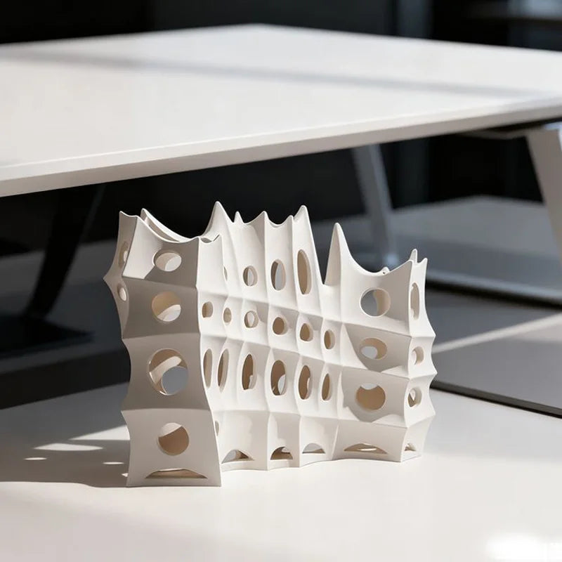 Hollow Composite Art Vase | Large Open-Form Luxury Décor