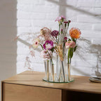 Acrylic & Stainless Steel Statement Vase | Hotel-Grade Luxury Décor